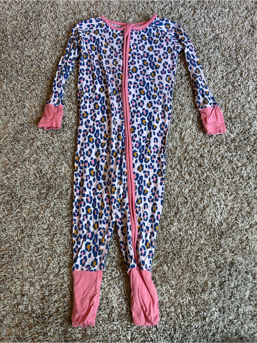 Little Sleepies Leopard Print Bamboo Zippy.